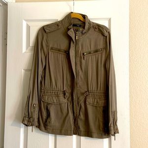 Max Jeans Olive Utility Lightweight Jacket